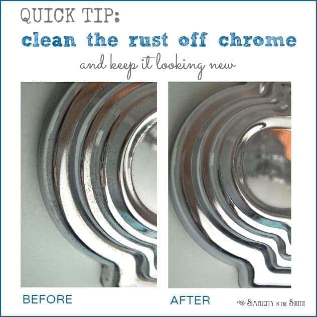 How to Clean Chrome Fixtures and keep them Clean & a Giveaway!