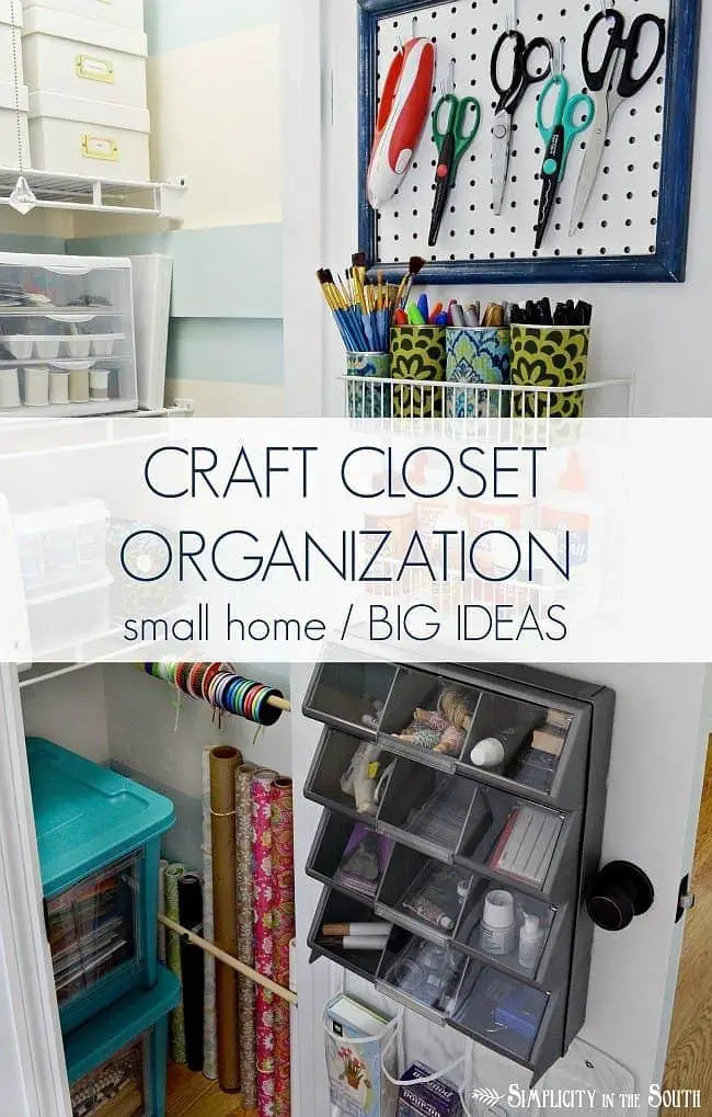 My Craft Closet: Organization Tips and Ideas Part 2 (small home/ BIG IDEAS)  – Simplicity in the South