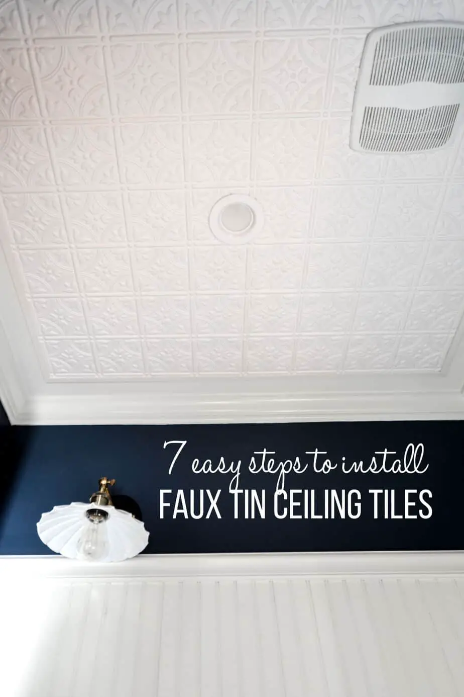 7 Easy Steps For Installing Faux Tin Ceiling Tiles Simplicity In The South