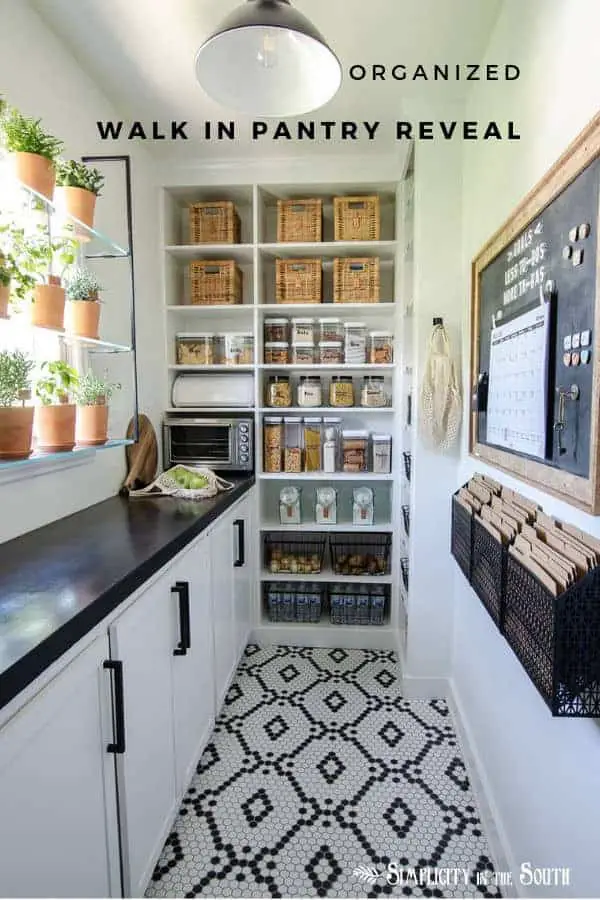 Organized Walk-In Pantry & Pull-Out Pantry Cabinet - Simply Organized